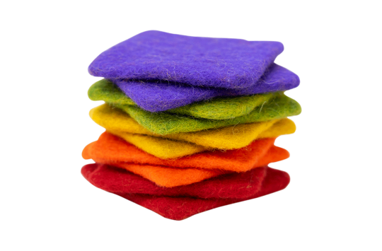 Caddy with 24 Felt Squares