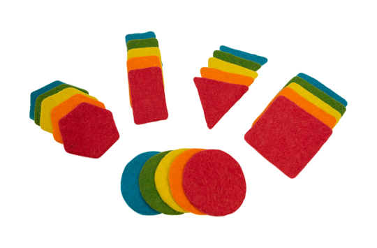 Felt Shapes 25pc Vibrant