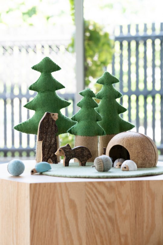 Felt Pine Trees 3pc