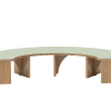 Half Circle Baby Table Sage