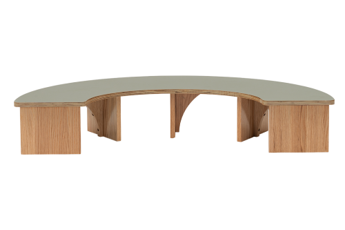 Half Circle Baby Table Sage