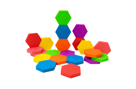 Silicon Hexagon Set 21pc