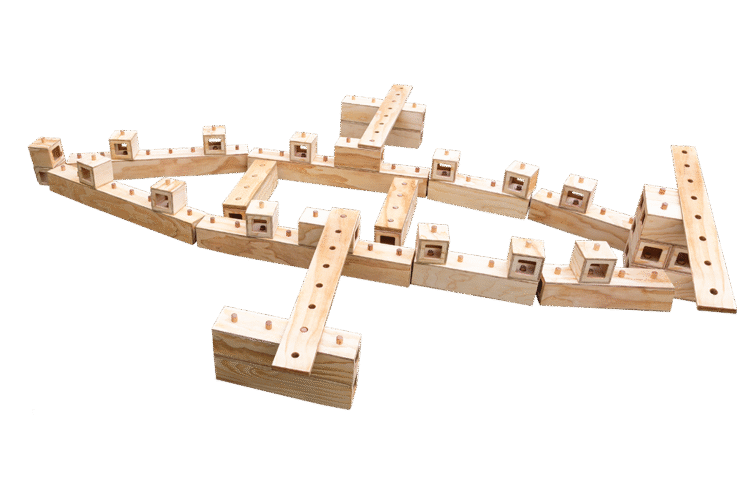 Wooden Plane Connector Blocks Kit