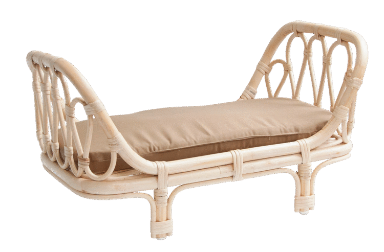Rattan Children's Doll Day Bed