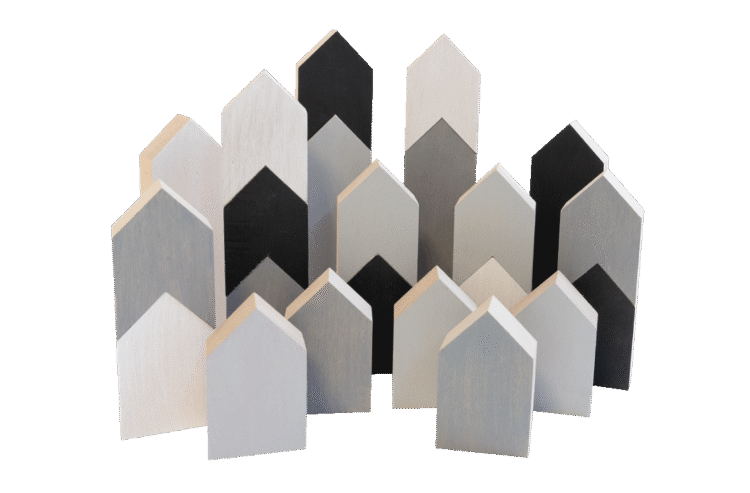 City Scape Wooden Achromatic Blocks 22pc