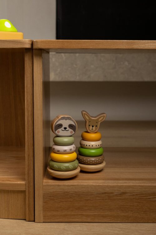 Wooden Kangaroo Stacking Toy