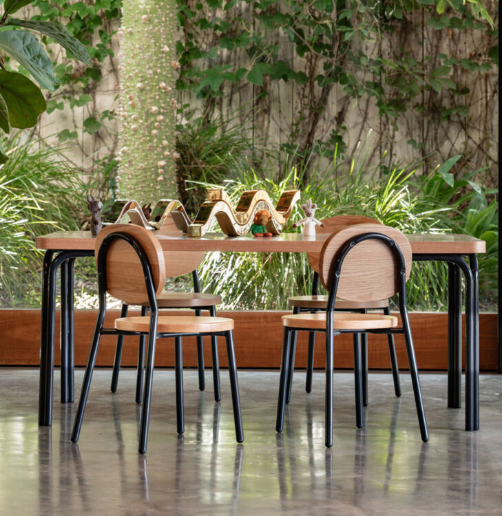 Oak Ottie Stackable Chair