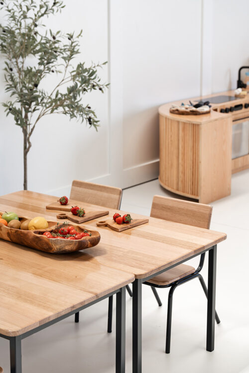 Tas Oak Hardwood Rectangle Table 1200×750mm