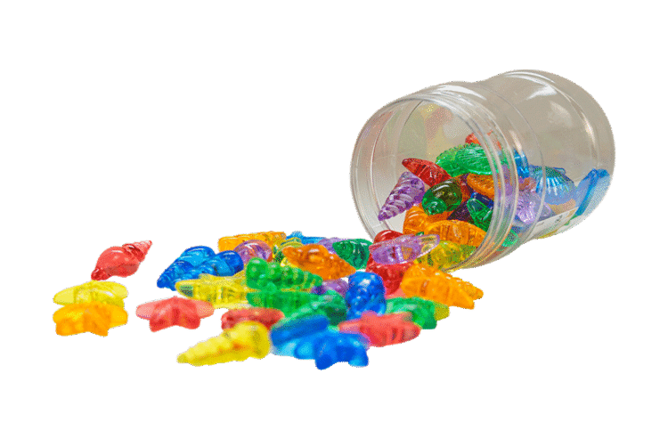 Translucent Colour Shells 72pc