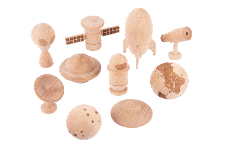 Wooden Space Set 10pc