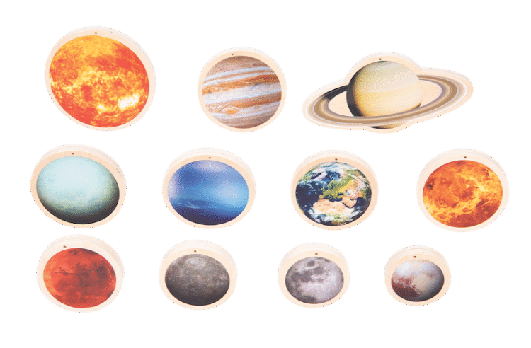 Wooden Solar Discs 11pc