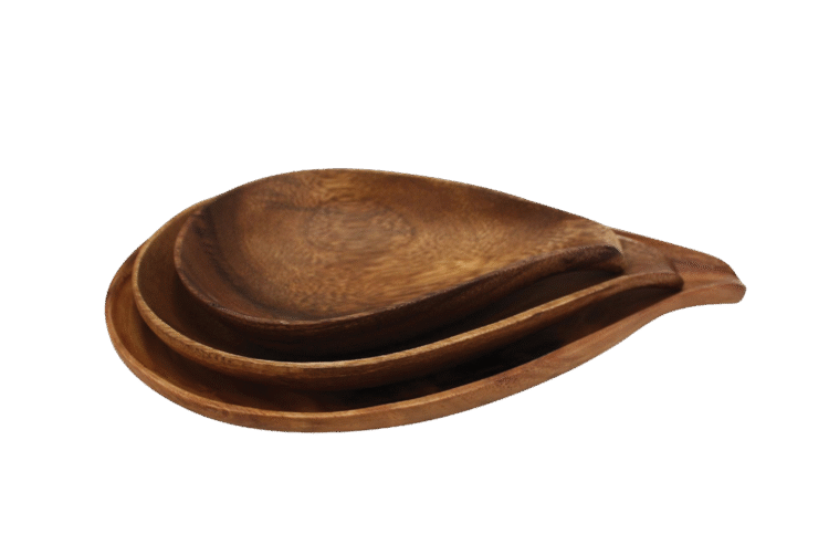 Acacia Tear Drop Bowl Small