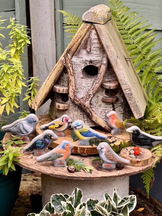 Bird Sensory Play Stones 8pc
