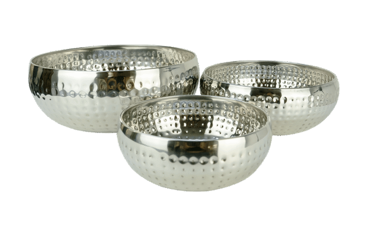 Hammered Silver Bowls