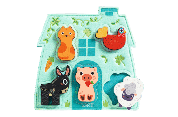 Wood & Felt Farm Animal Puzzle