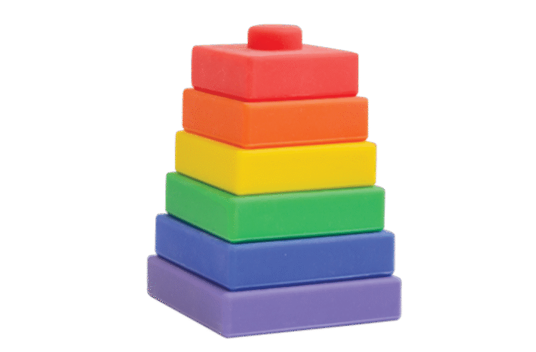 Square Silicone Stacking Toy
