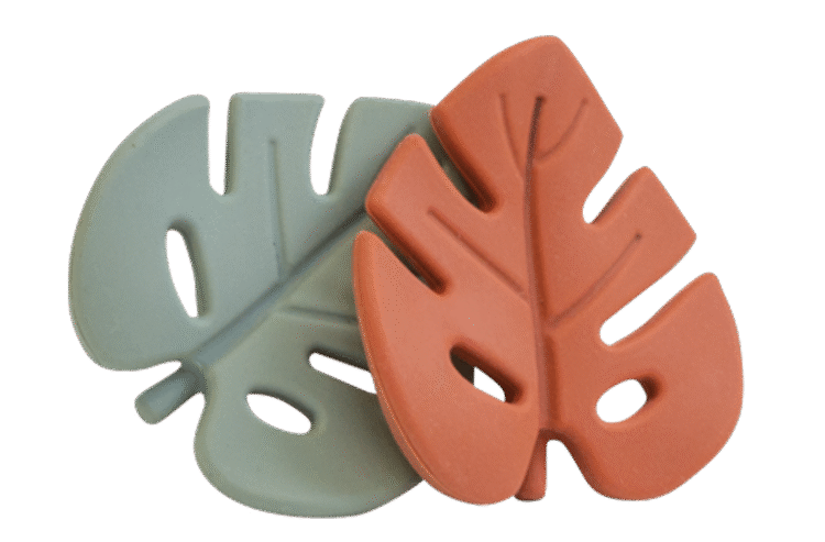 Silicone Leaf Teether Sage