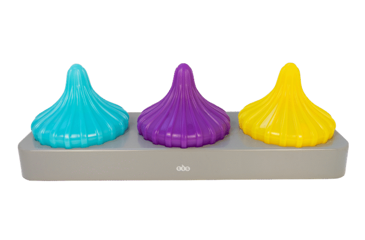 Light Up Twist & Turn Spinning Tops 4pc