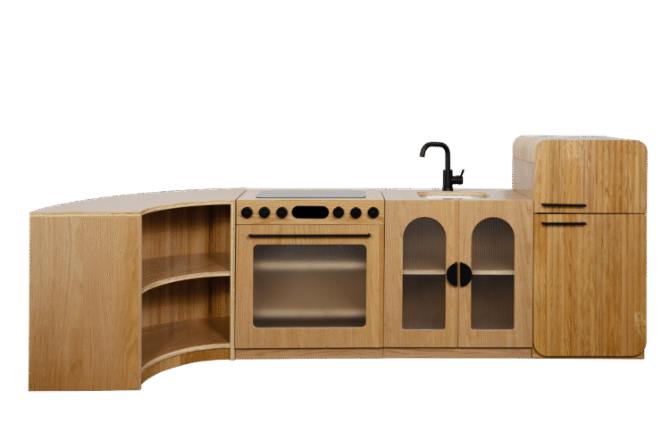 Oak Fluted Home Corner & Storage