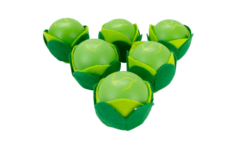 Wooden Cabbage 6pc