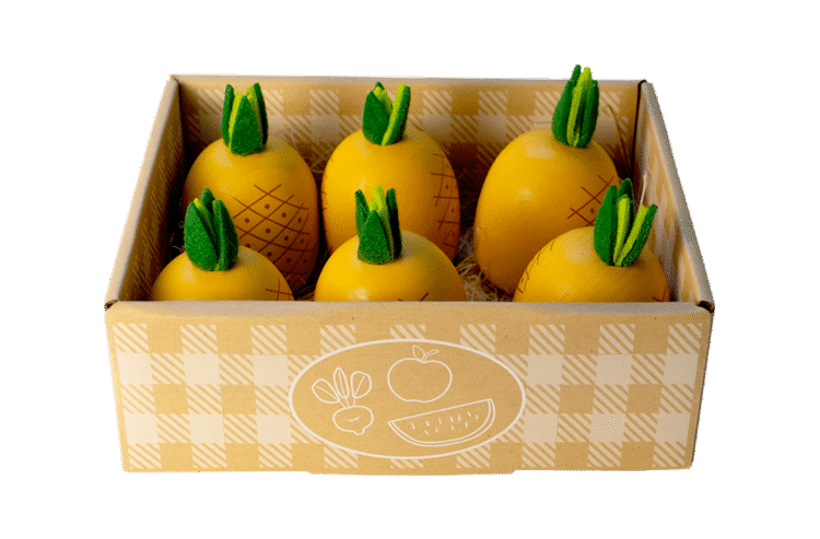 Wooden Pineapple 8pc