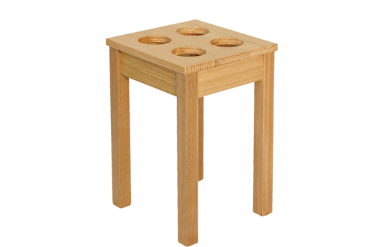 Oak Hardwood Paint Pot Holder 4