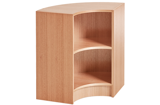 Tas Oak Home Corner Semi Circle
