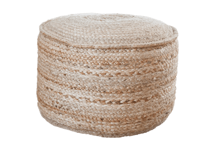 Round Ottoman Jute
