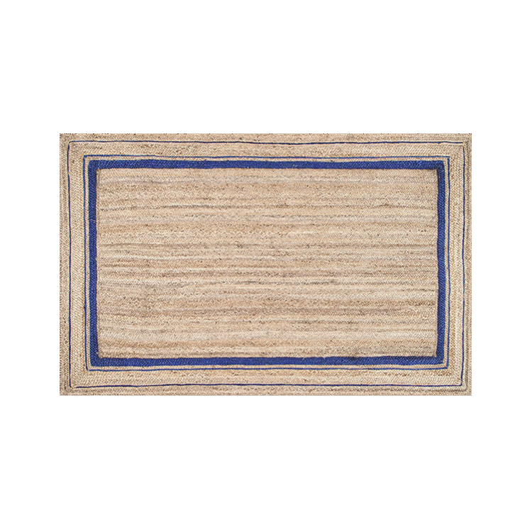 Jute Indigo Border Rug