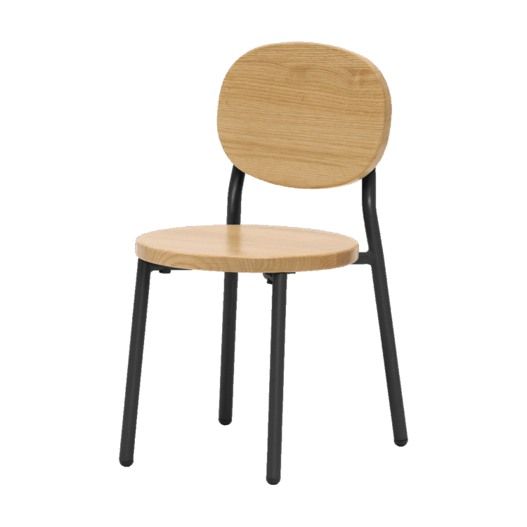 Classroom Stacking Chair Charcoal