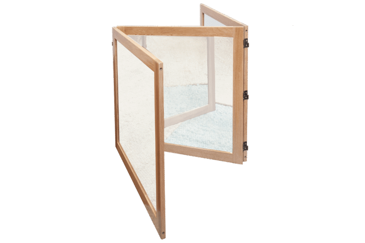 Oak Large 3 Way Mirror