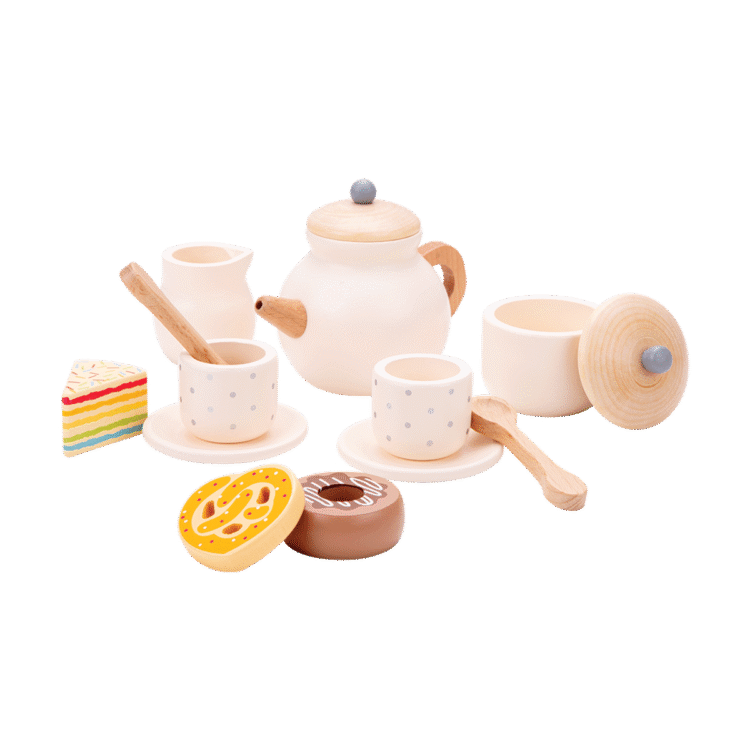 Wooden Tea Set
