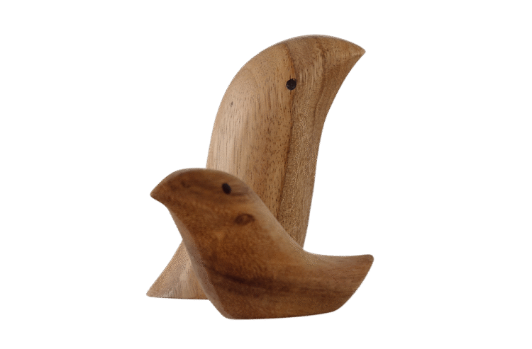 Wooden Birds 2pc