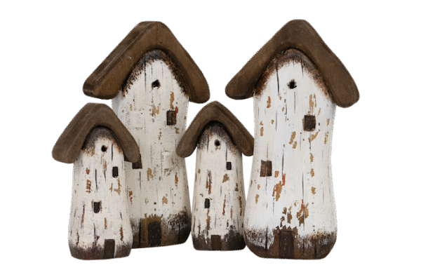 Wooden House 4pc
