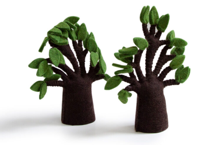 Felt Baobab Trees 2pc