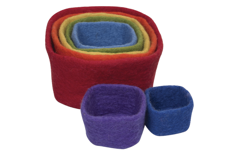 Stacking Cubes Rainbow 7pc