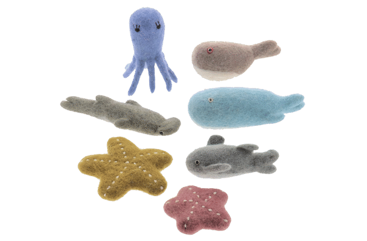 Felt Sea Animal Set 7pc