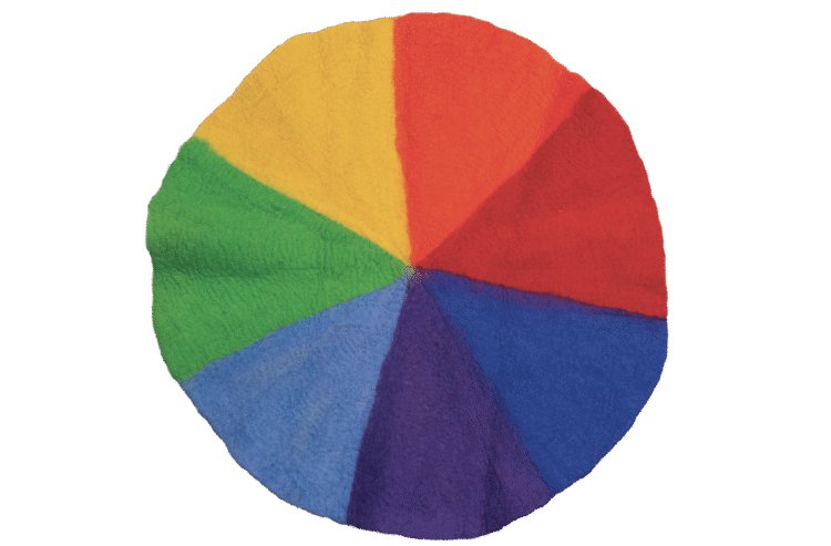 90cm Felt Mat Rainbow