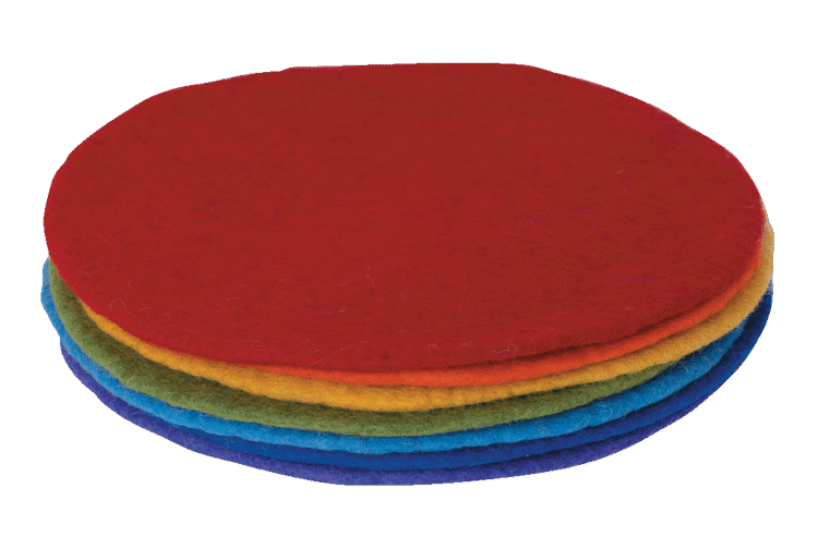 Felt Mats Rainbow 7pc
