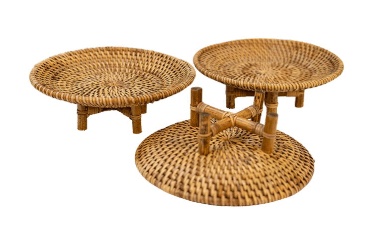 Rattan Risers 3pc