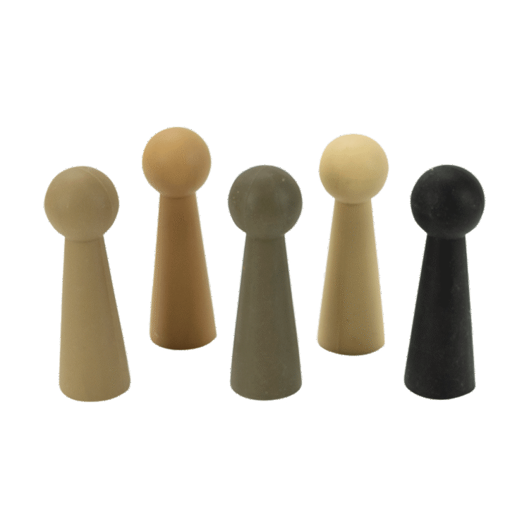 Silicone Multicultural People 5pc