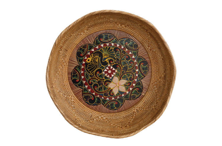 Wave Basket with Inlay