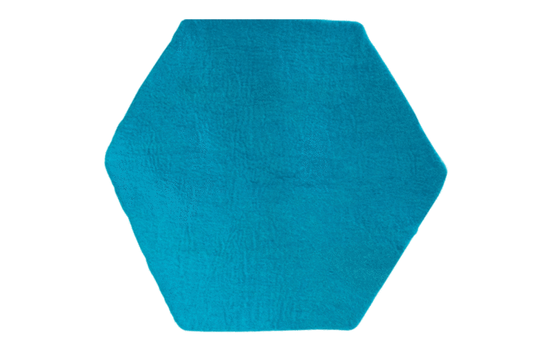 Hexagon Mat Blue