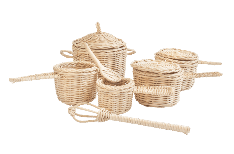 Rattan Cooking Set