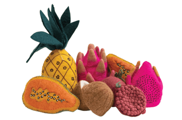 Felt Tropical Fruit 9pc