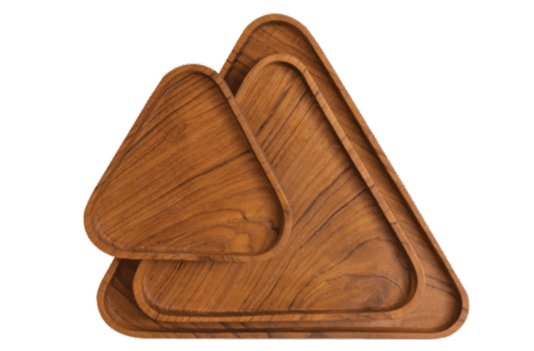 Triangular Plates 3pc