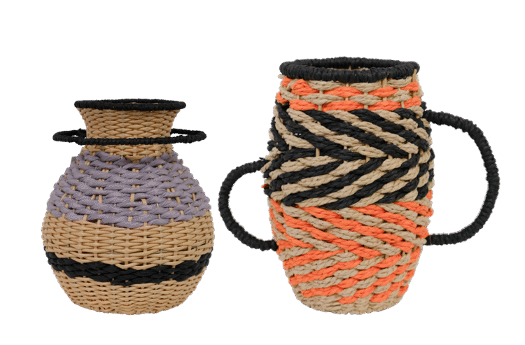 Large Paper Vases 2pc