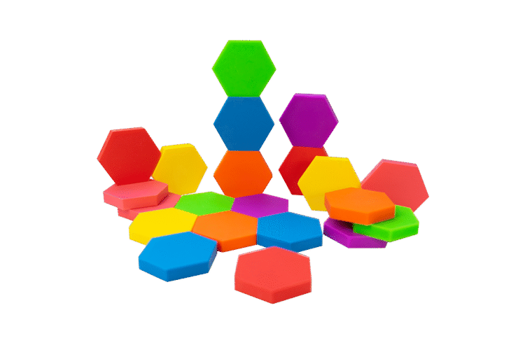 Silicone Hexagon 21pc