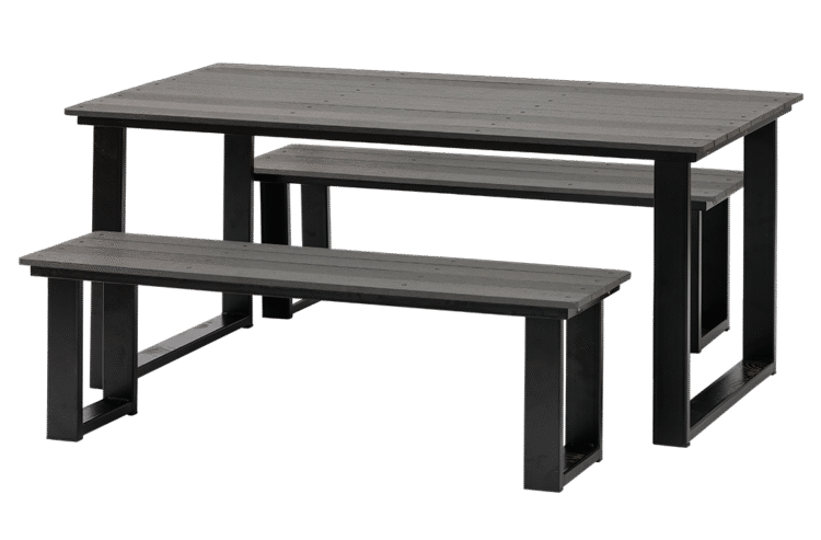 U-Frame Rectangle Table & Benches