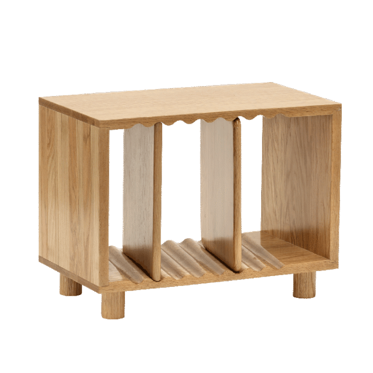 Oak Wave Book Stand